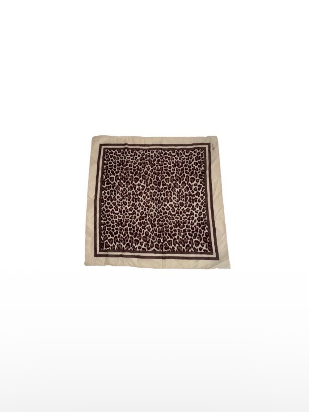 Sezane Leopard Print Cotton Scarf
